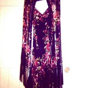 Dress and matching shawl